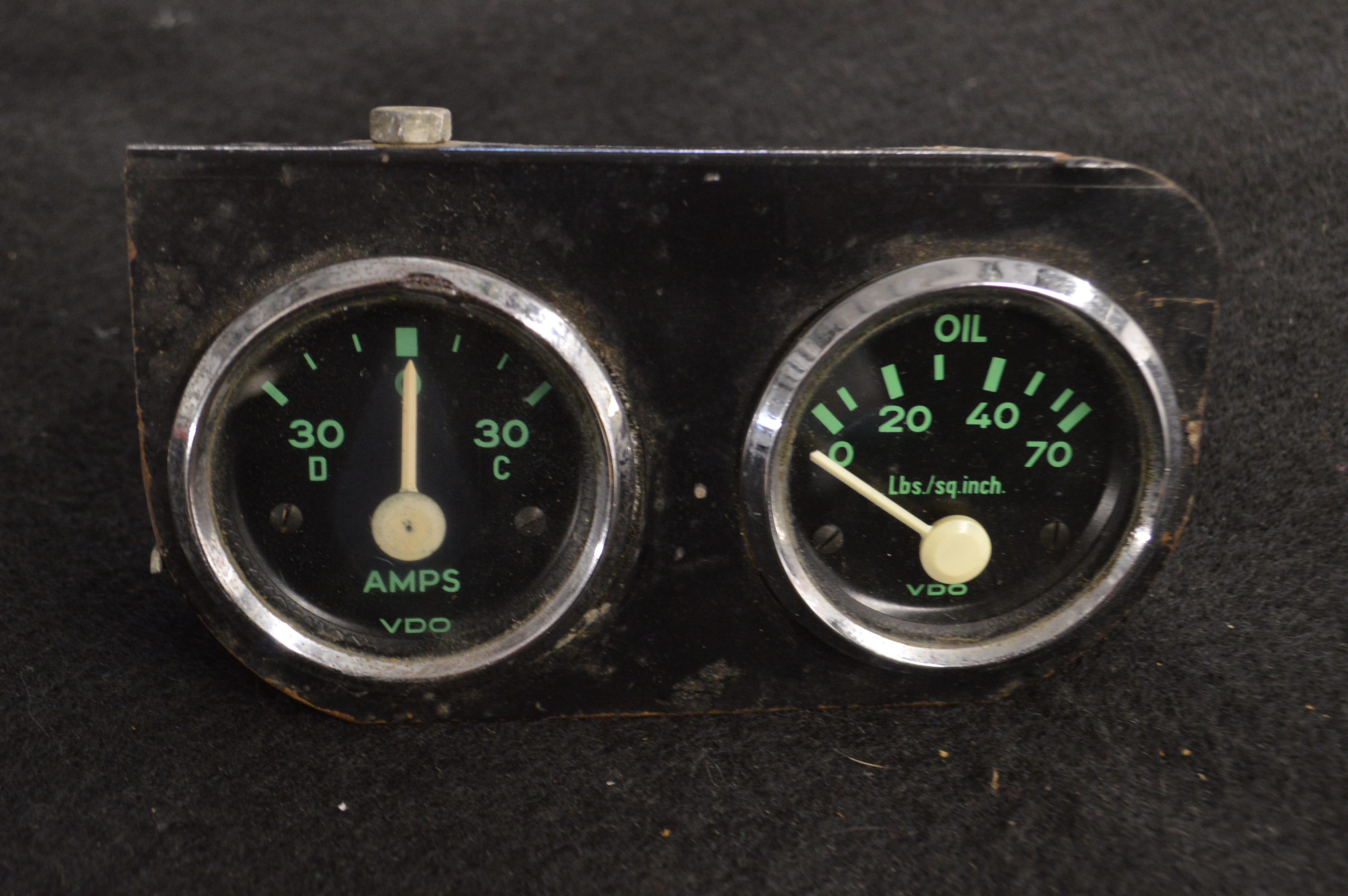 356 VDO Amp and Oil Pressure Combo Gauges
